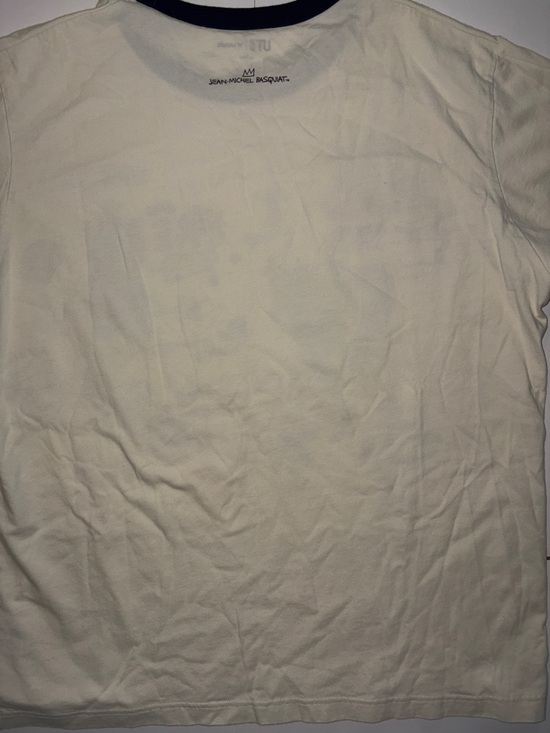 VTG Uniqlo UT Archive Jean-Michel Basquiat Graphic Ringer T-Shirt XL White - Picture 4 of 4